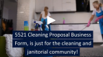 5521 Cleaning Proposal form YouTube video